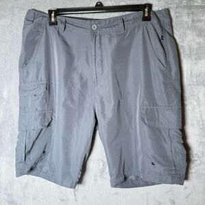 O'Neill Denali Cargo Shorts Mens 36 Gray Hybrid Surf Hiking Outdoor Shorts